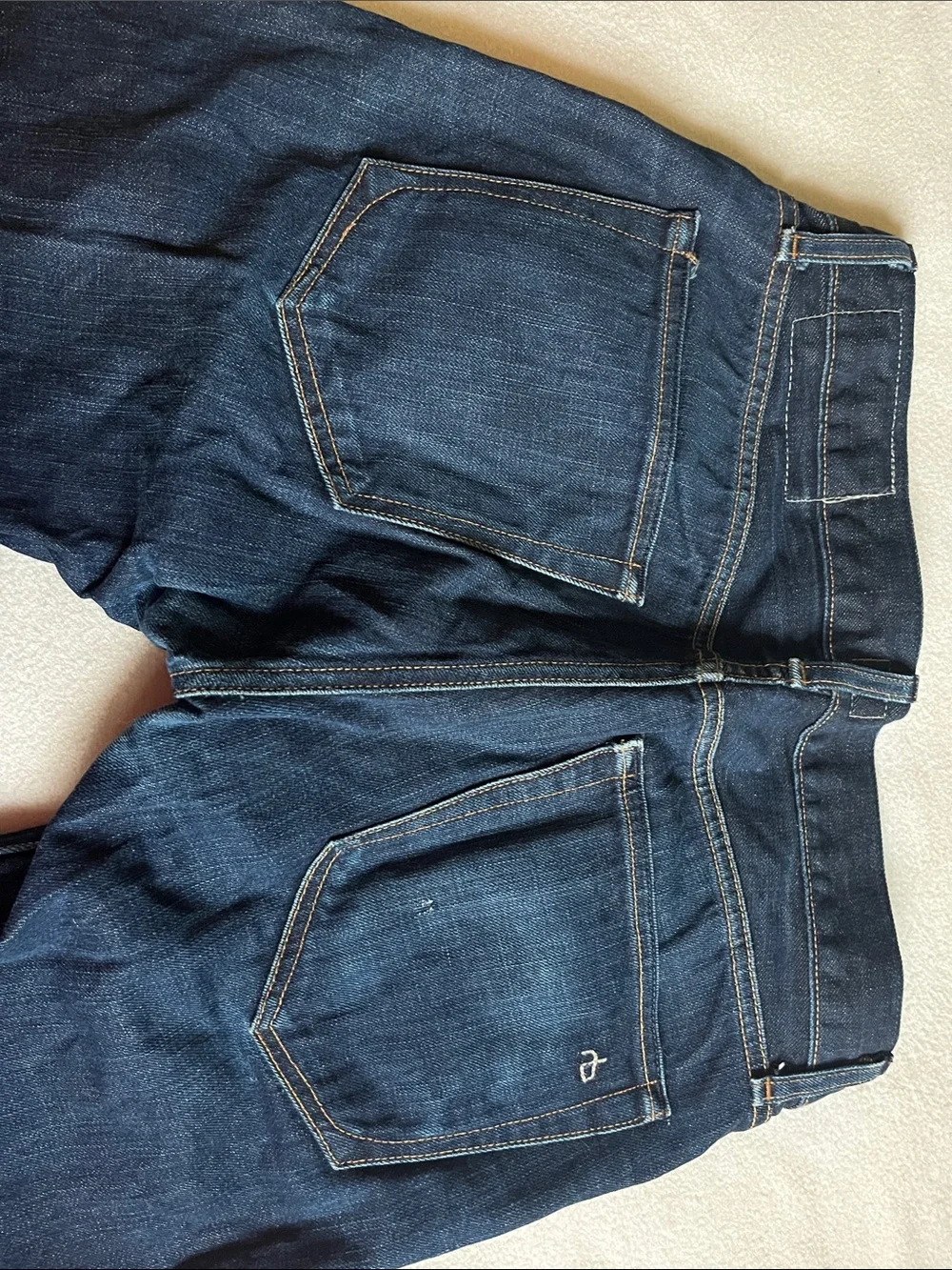 rag & bone Dark Indigo white oak cone denim Jeans